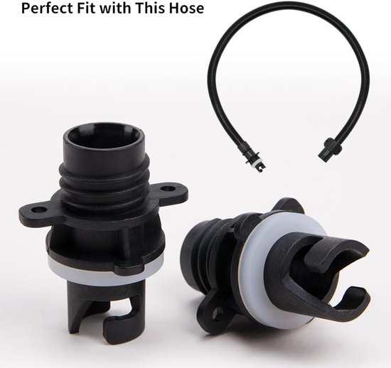 Paddle Board Pomp Adapter - Sup Accessoires - Moeiteloos Oppompen - Universele Compatibiliteit - 4 Stuks - Zwart van Merkloos — afbeelding 5