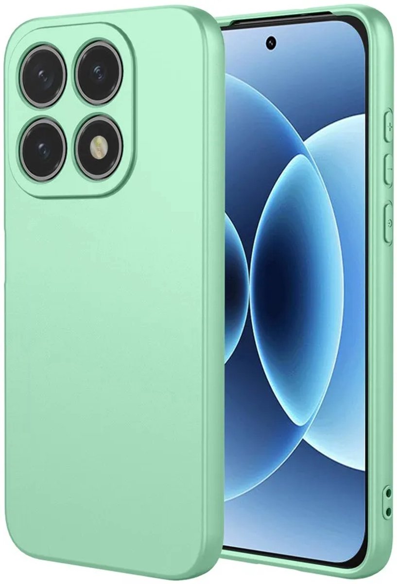 Hoesje geschikt voor Xiaomi 17 - Phonesta Soft Silk Silicone Back Cover - Matcha Green