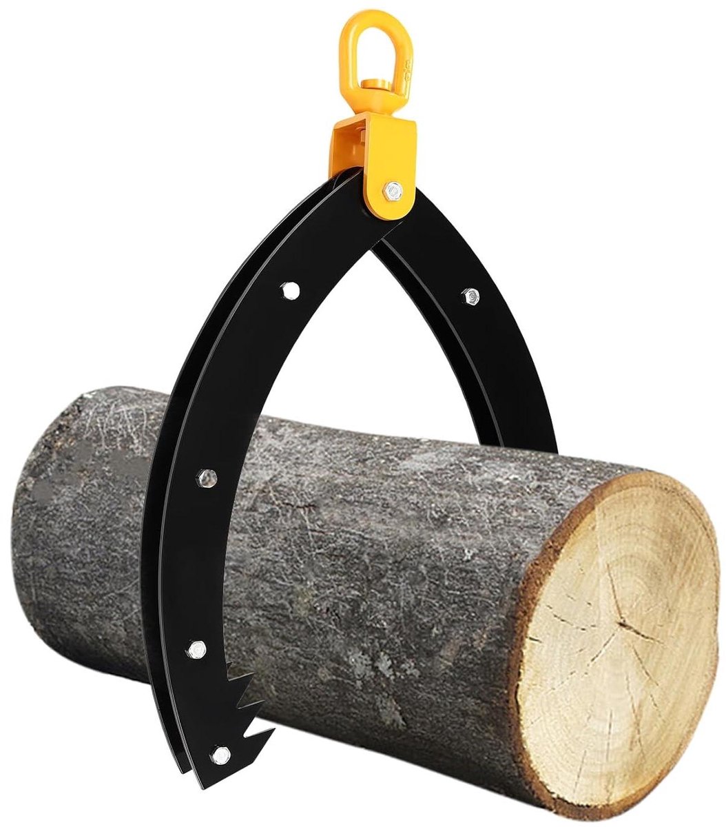 Bosbouwtang - Stammenklem Hefklem - Hout Verplaatsen - Hoge Draagkracht - 812 mm Opening - Zwart Oranje