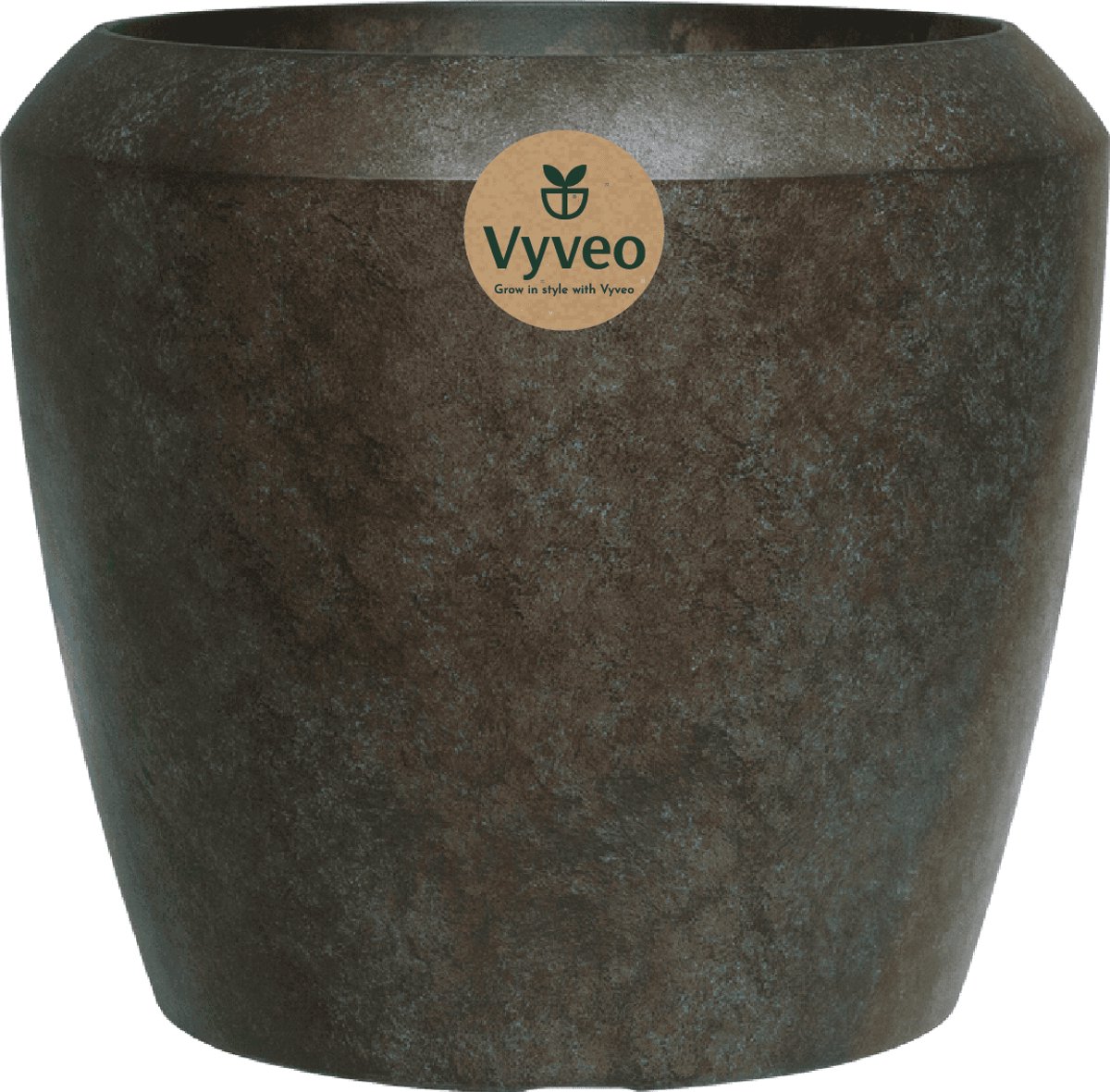 Vyveo - Bloempot Liora - 44x40 - Goud metallic - Bloempot voor binnen en buiten - Lichtgewicht - Breukbestendig - Vorstbestendig - UV-bestendig