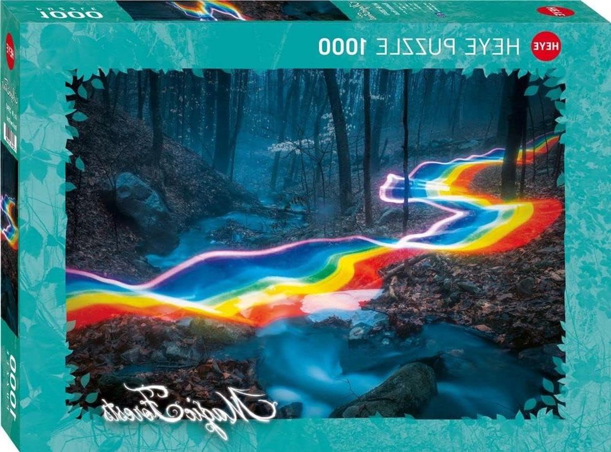 Magische Bos Puzzel - Landschap Legpuzzel - Ontspannend Tijdverdrijf - Gedetailleerd Ontwerp - 1000 Stukjes - Multicolor