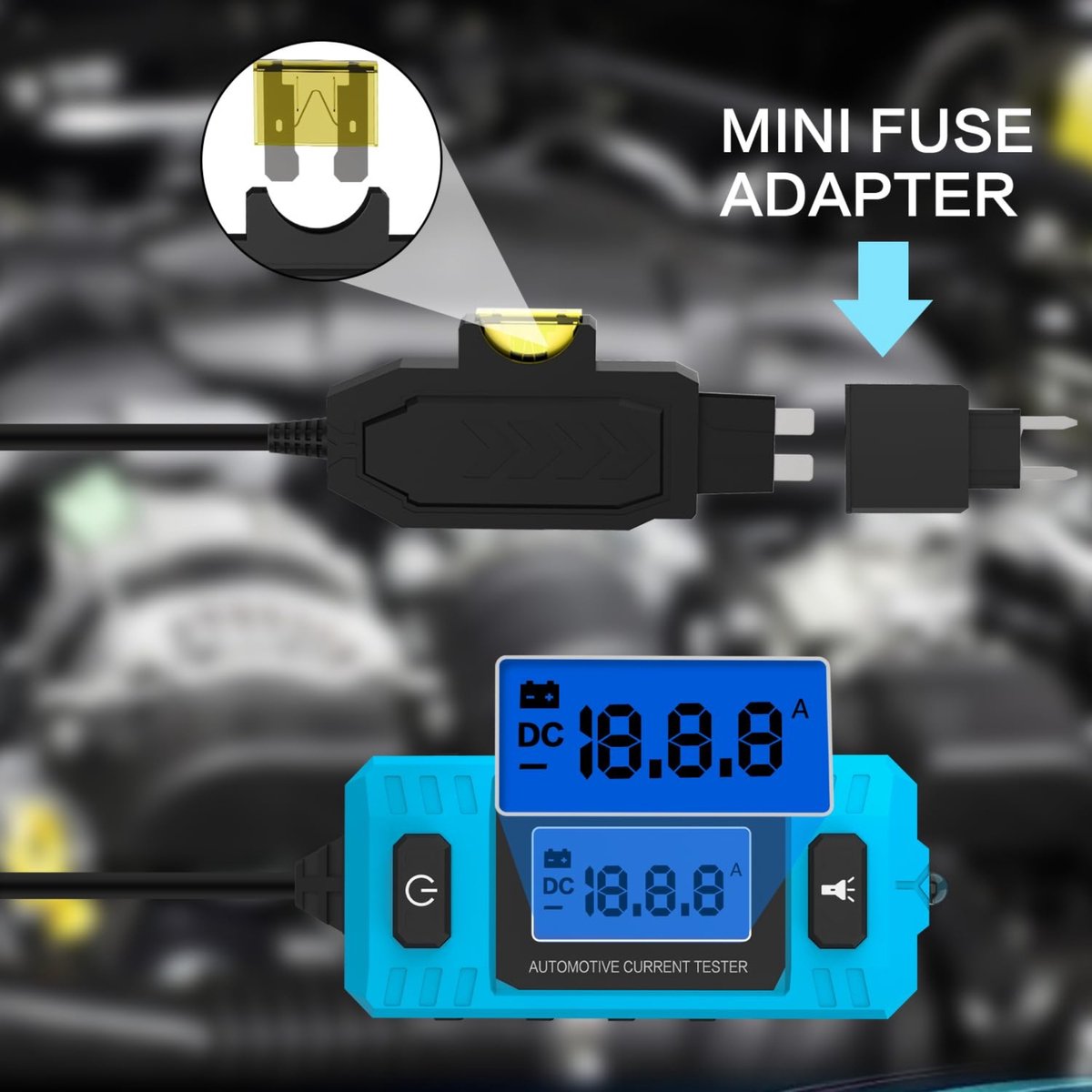 Joiride - Automotive Circuit Tester - Auto Elektrisch Systeem Tester - Kortsluiting, Spanning & Polariteit - 0,01-19,99A - Professionele Diagnose Tool - CIRPROBE thumbnail 4