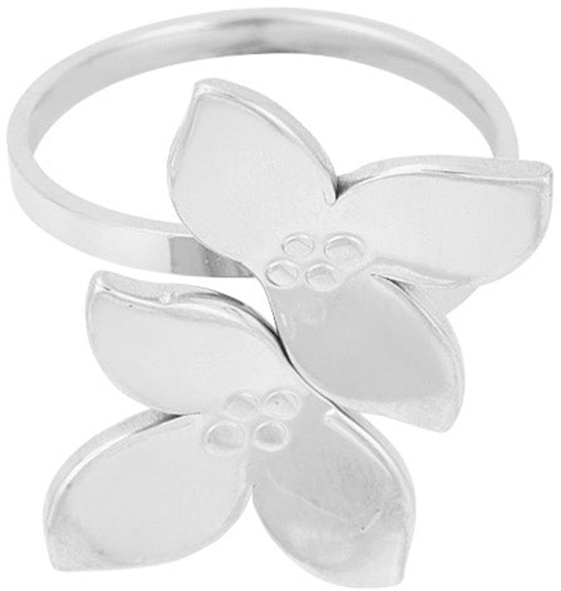 Ring flower duo - Goudkleur