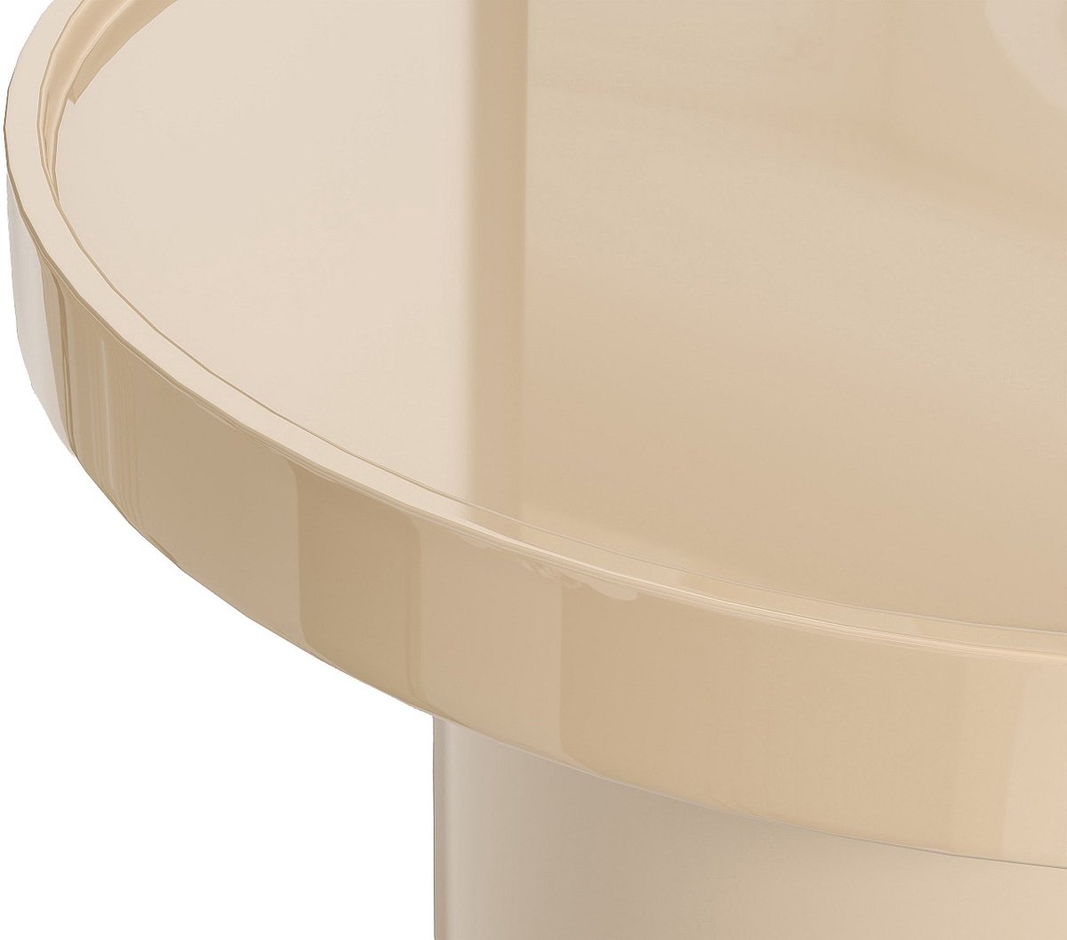 Vente-unique Salontafel van MDF - Gelakt beige - SYBEVA