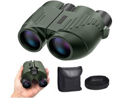 Zakverrekijker 20x25, objectieflens van 16 mm, geschikt voor kamperen en buitensporten, groen.