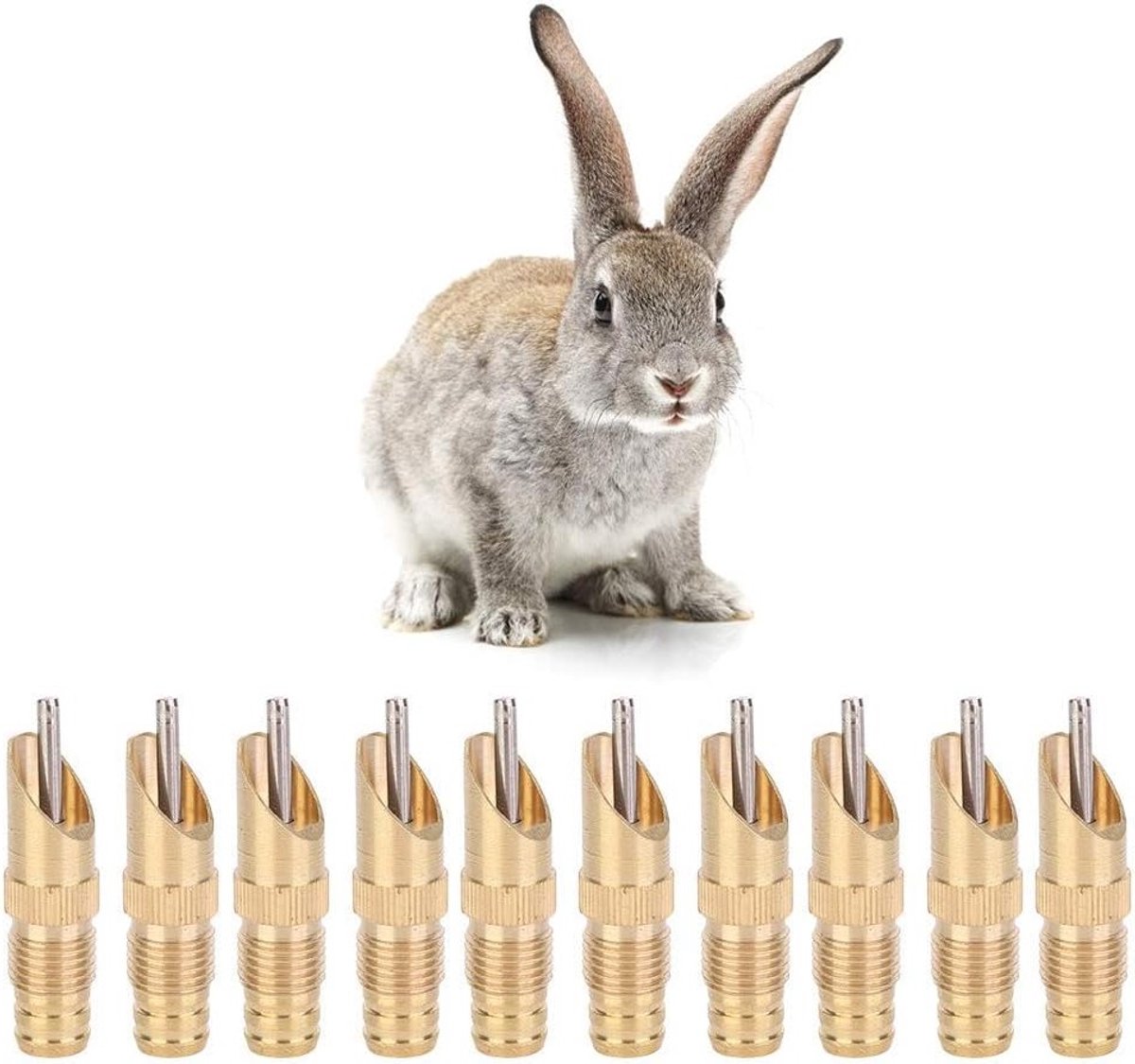 Automatische Drinknippel voor Boerderijdieren - 10 Stuks, Geschikt voor Kip, Eend en Vogel, Eenvoudig in Gebruik