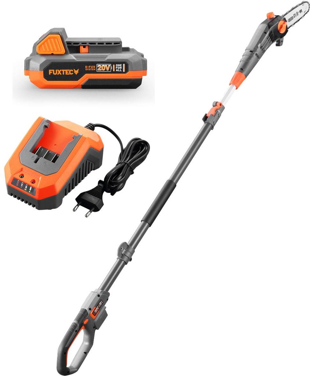 Accu telescopische snoeier - FUXTEC FX-E1HE20 - 20V 8-inch geleider - Accu- en laderset