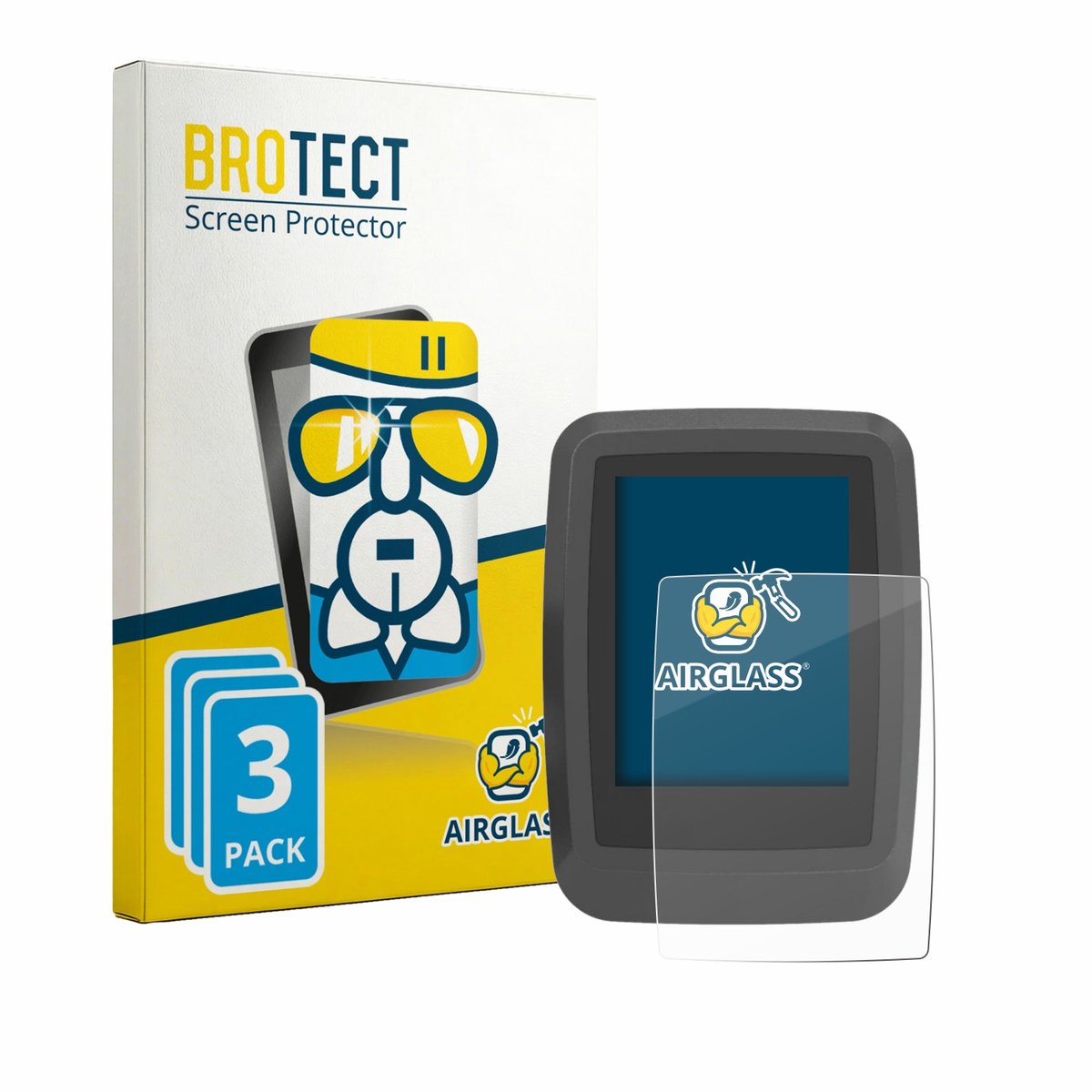 Screenprotector 3 Stuks voor Ananda D16 TFT-Display Beschermglas transparant