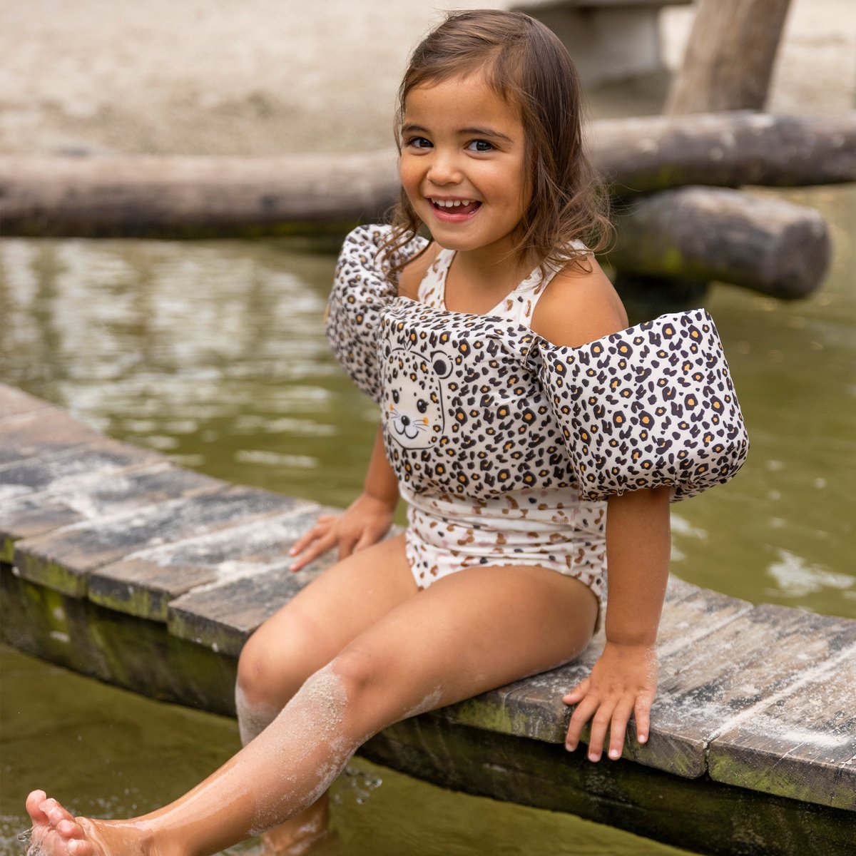 Swim Essentials Puddle Jumper - Beige - Safari Chique - 2/6 Jaar — afbeelding 5