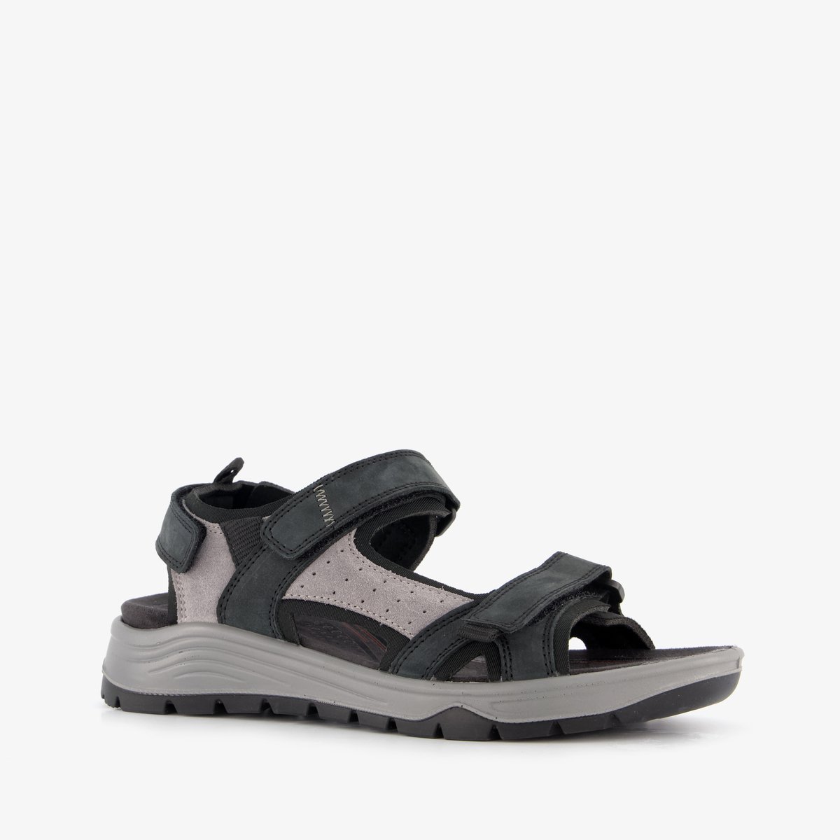 Hush Puppies leren dames sandalen – Uitneembare zool Zwart