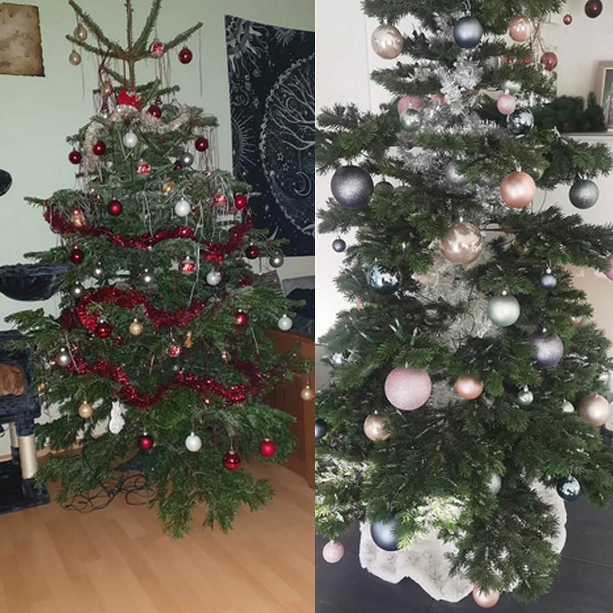 Lametta Slingers - Glanzende Decoratie voor Kerstboom - Zilverkleurig - Feestelijke Kerstversiering – foto 3