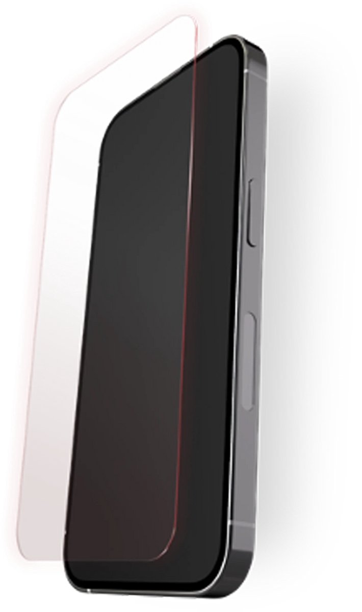 BodyGuardz Red Licht Converter Screenprotector iPhone 16 – Zet Blauw Licht om in Rood – Behoudt Nauwkeurige Schermkleuren en Aanraakgevoeligheid – Moeiteloze Installatie - Transparant