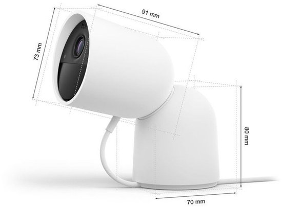 Hue Secure desktop beveiligingscamera - wit van Philips — afbeelding 3