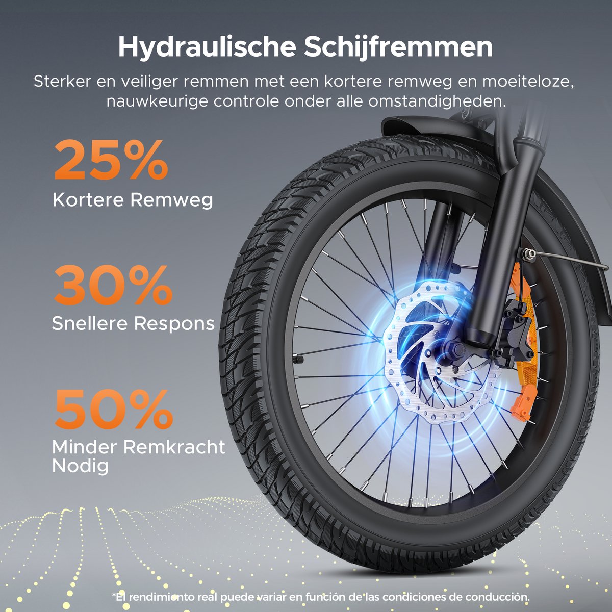 ENGWE L20 3.0 Boost Elektrische fiets - Actieradius 135km - Verwijderbare batterij 48V13.5Ah - Motor 250W - Shimano 7 versnellingen - Hydraulische schijfremmen - 20 Inch Commuter E-Bike - Fatbike - Zwart – foto 5