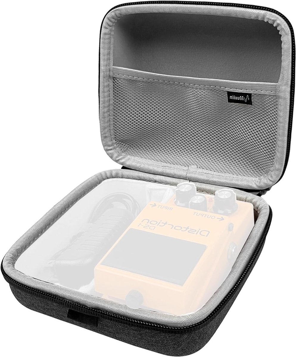 Guitar Effect Pedal Case voor Pulze mini, BOSS PX-1, JB-2 en meer, draagbare opbergtas met gevoerde binnenkant voor veilige opslag van pedalen en accessoires