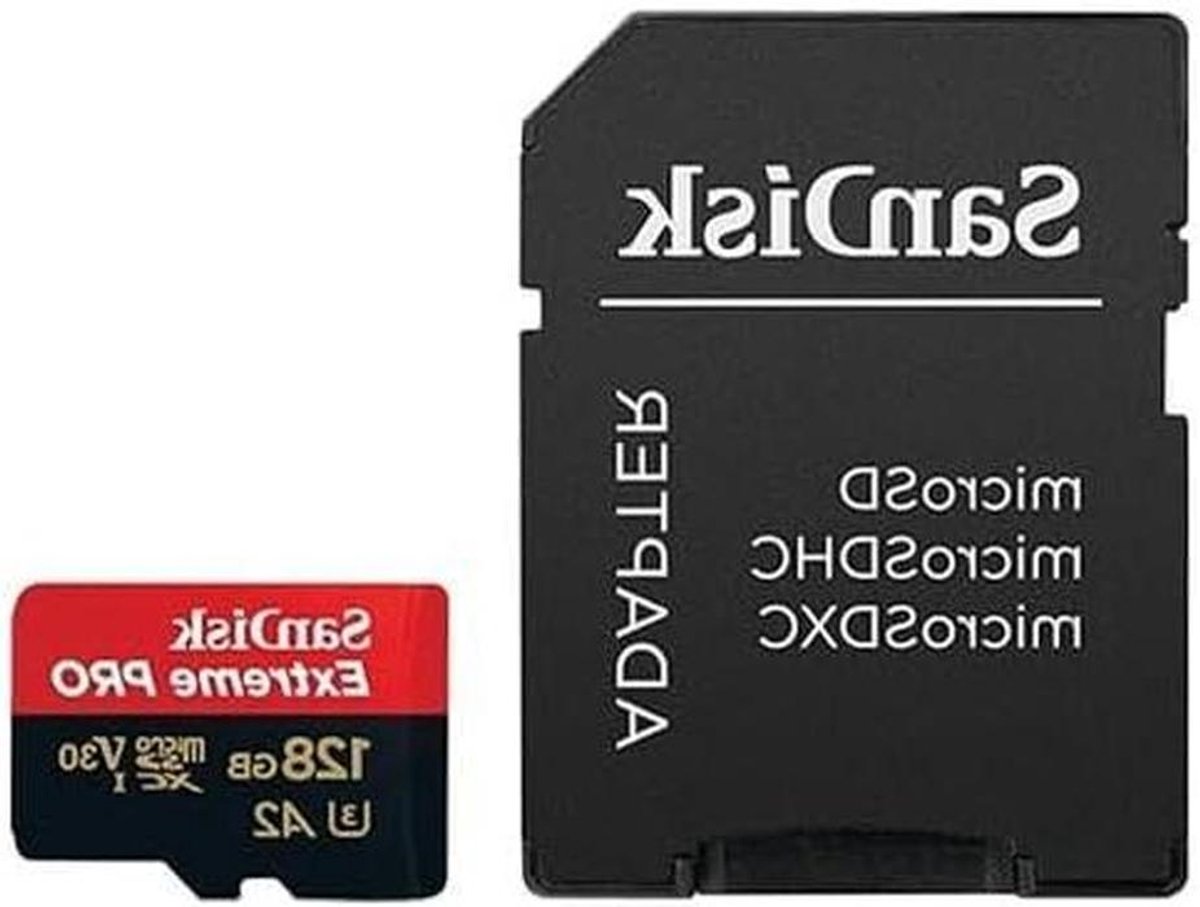 Micro SD Kaart - Geheugenkaart Opslag - Snelle Data Transfer - A2 Applicatie Prestaties - 128GB - Goud
