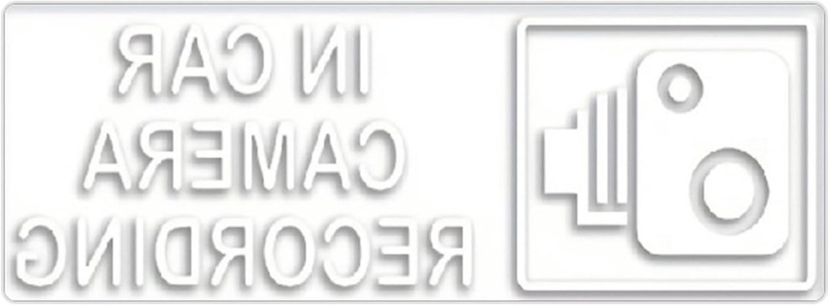 Veiligheidsstickers Camera - Waarschuwingsstickers - Voertuig Beveiligen - Opvallend Ontwerp - N.v.t. - Zwart