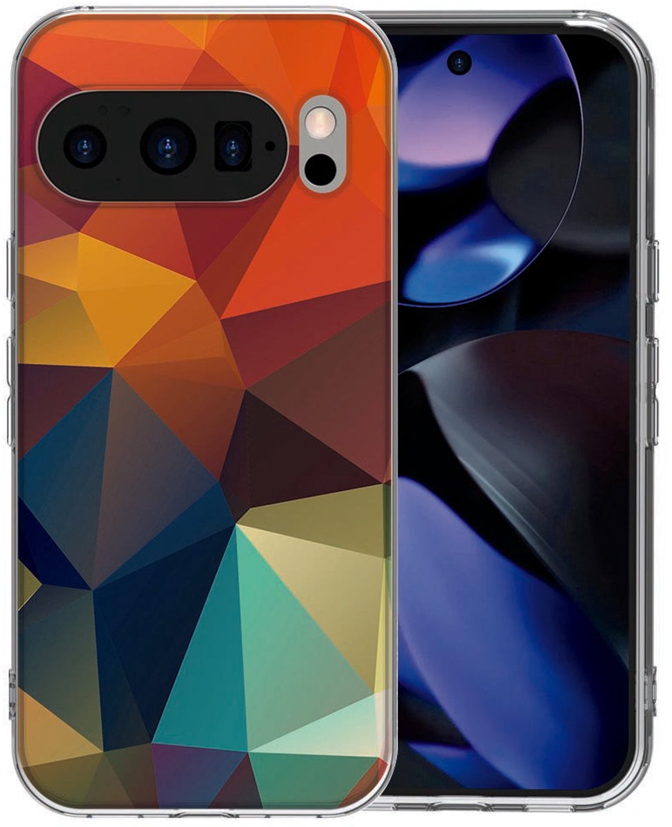 Google Pixel 10 / 10 Pro TPU hoesje Polygon Color