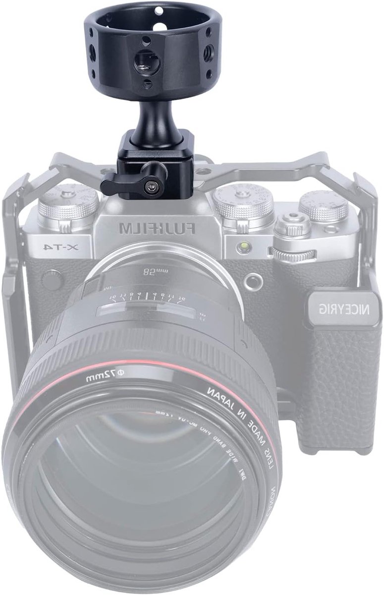 Camera Handgreep met Wielen en Chute Klem, Inclusief 3/8"-16 Arri Locatie Schroeven en NATO Klem voor Professioneel Gebruik