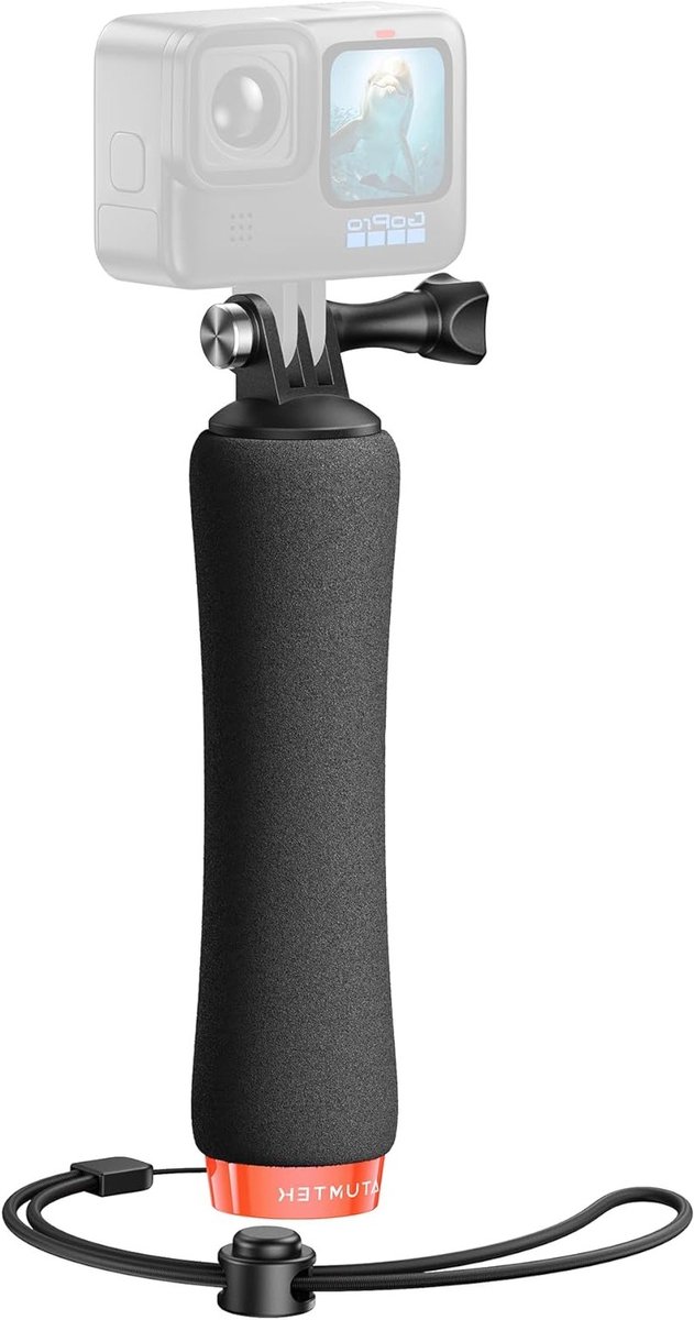 Zwevende Handgreep voor Actiecamera's, Waterdichte Monopod voor Onderwatergebruik, Geschikt voor GoPro Hero 13, 12, 11, 10, 9, 8, 7, 6, DJI Osmo en Meer