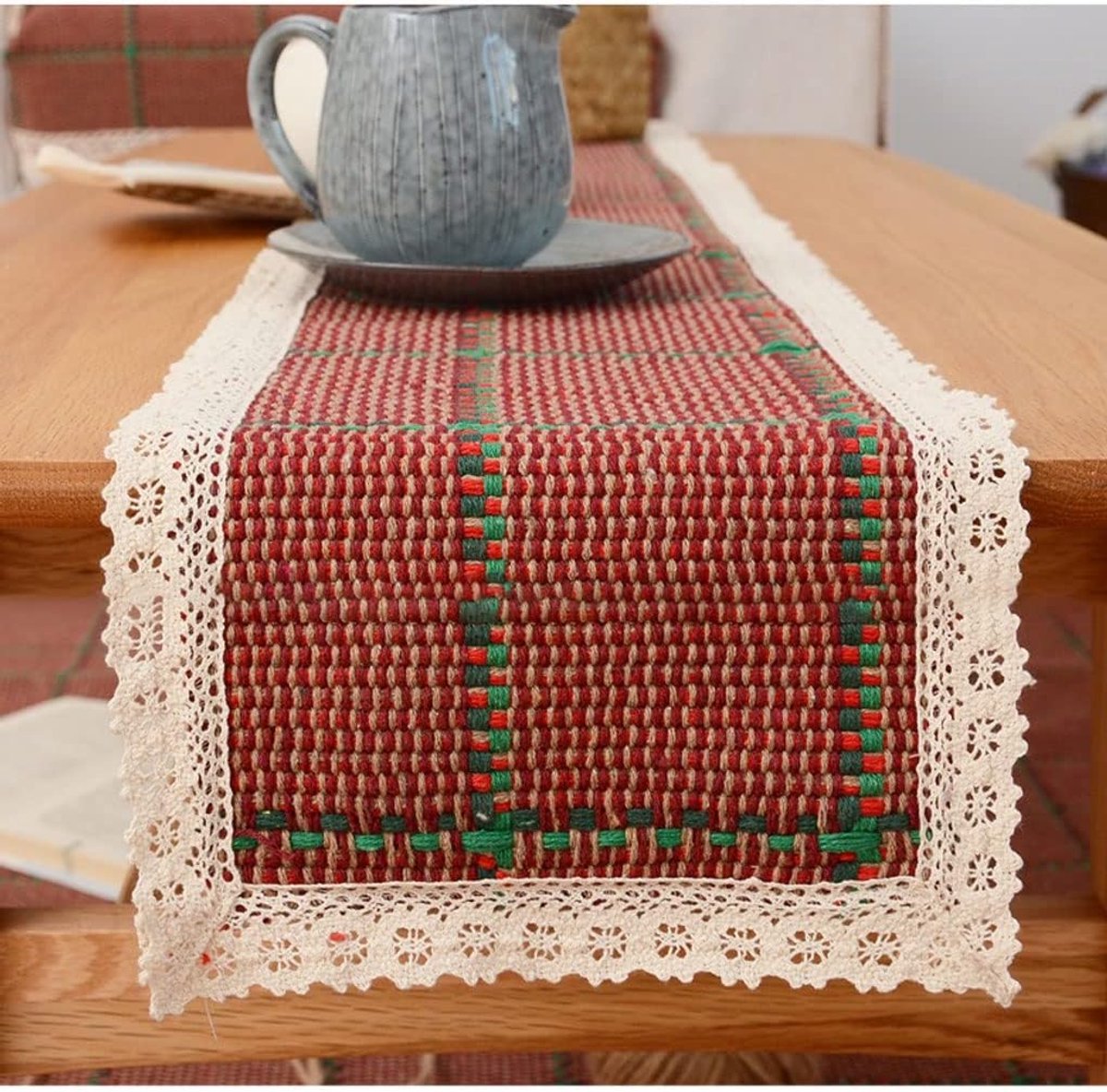 Tafelkleed - Tafeldecoratie - Feestelijke Decoratie - Elegant Patroon - 30x210 cm - Eff een