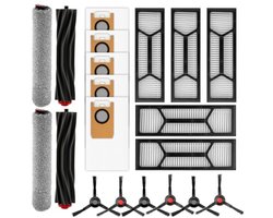PromoHome 20-delige vervangingsset voor Eufy Omni S1 Pro robotstofzuiger - 2 rubberen rolborstels, 2 rolmops, 6 zijborstels, 5 stofzakken, 5 HEPA-filters