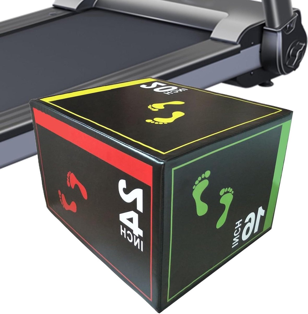Oefenbox Jump - Balanstrainer - Krachtopbouw - Antislip ontwerp - 40 x 50 x 60 cm - Zwart