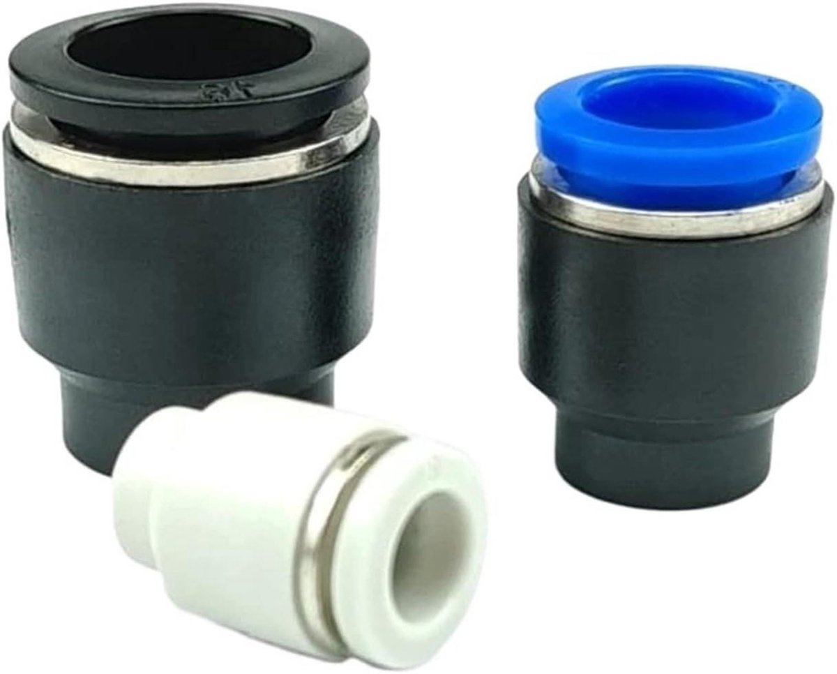 Pneumatische Connector - Snelle Plug - Luchtslang Koppelen - Eenvoudige Bevestiging - 10 Stuks - Blauw