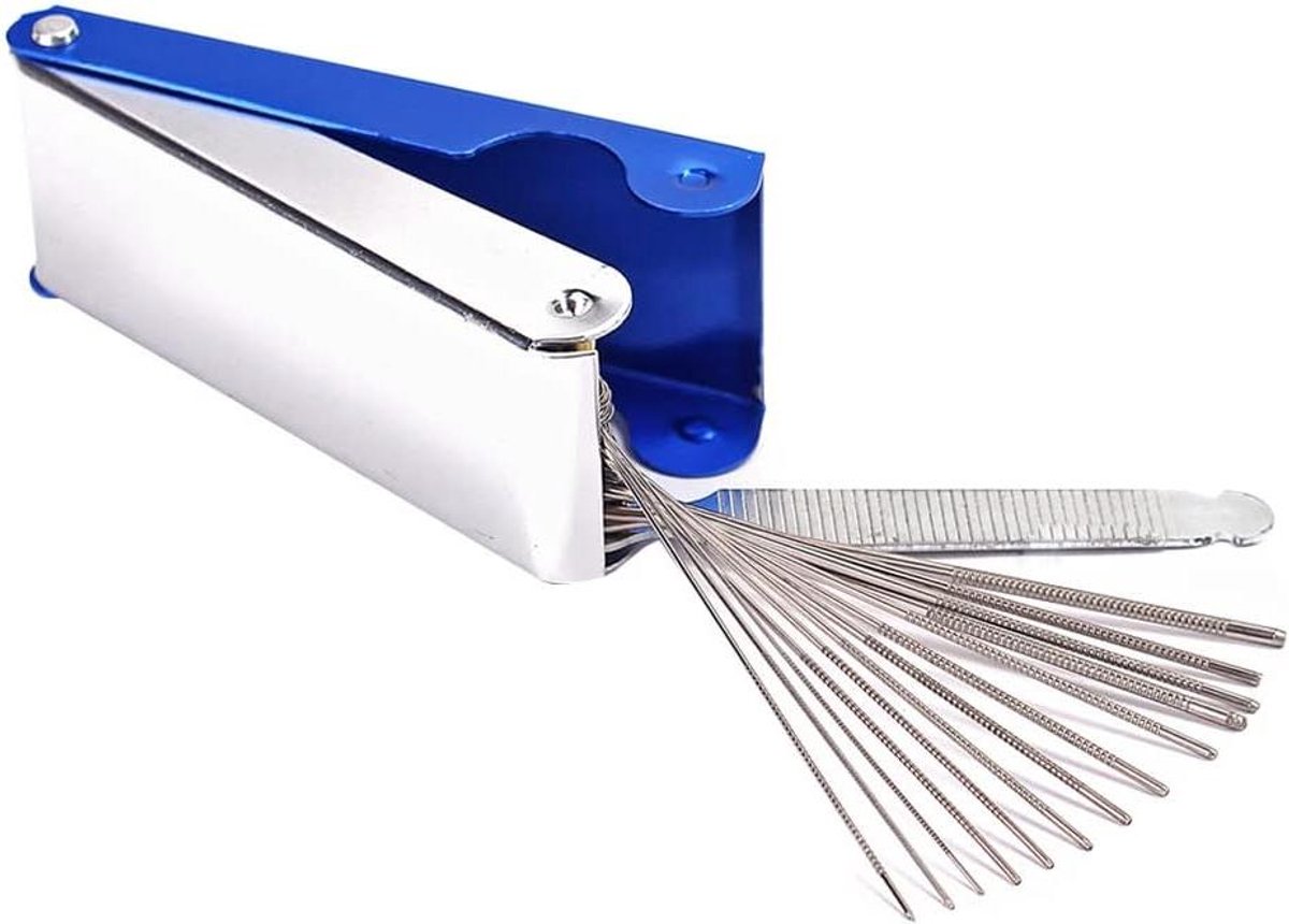 Gitaar Vijlenset - Snaarinstrument Gereedschap - Instrument Onderhoud - 13 Ronde & 1 Platte Vijl - 7.7 cm Lengte - Metaal