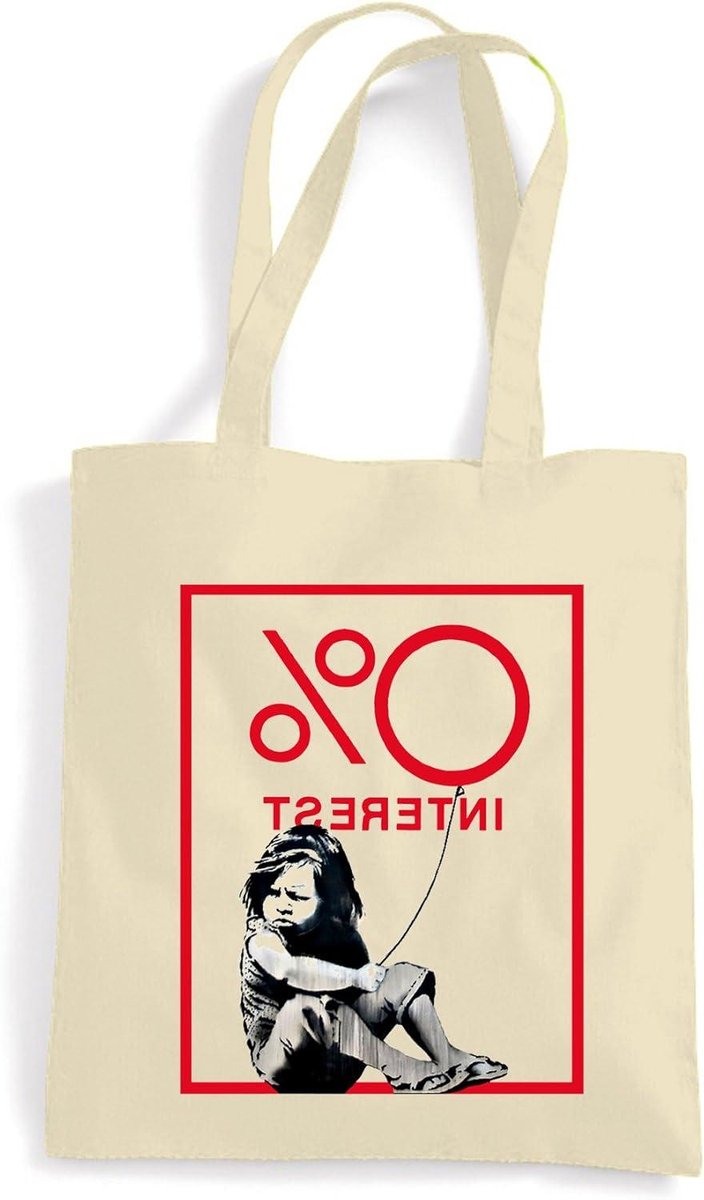 Schoudertas - Draagtas - Boodschappen Doen - Milieuvriendelijk - 42 x 38 cm - Off-white