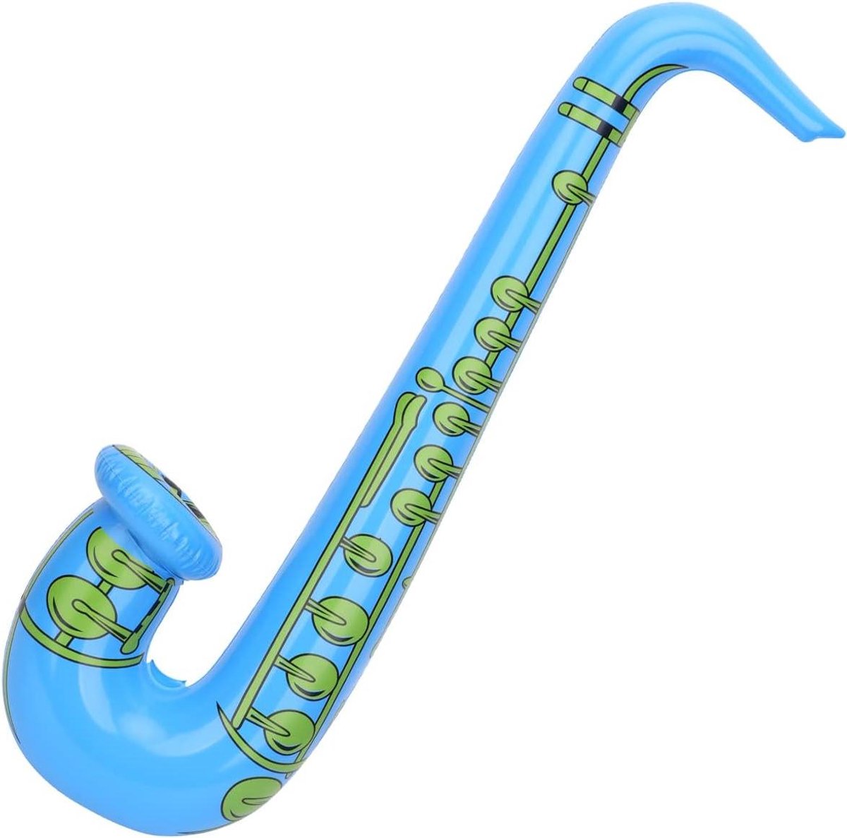 Opblaasbare Gitaar Saxofoon - Muziek Speelgoed - Feest Decoratie - Eenvoudig Op te Blazen - 75 cm - Blauw