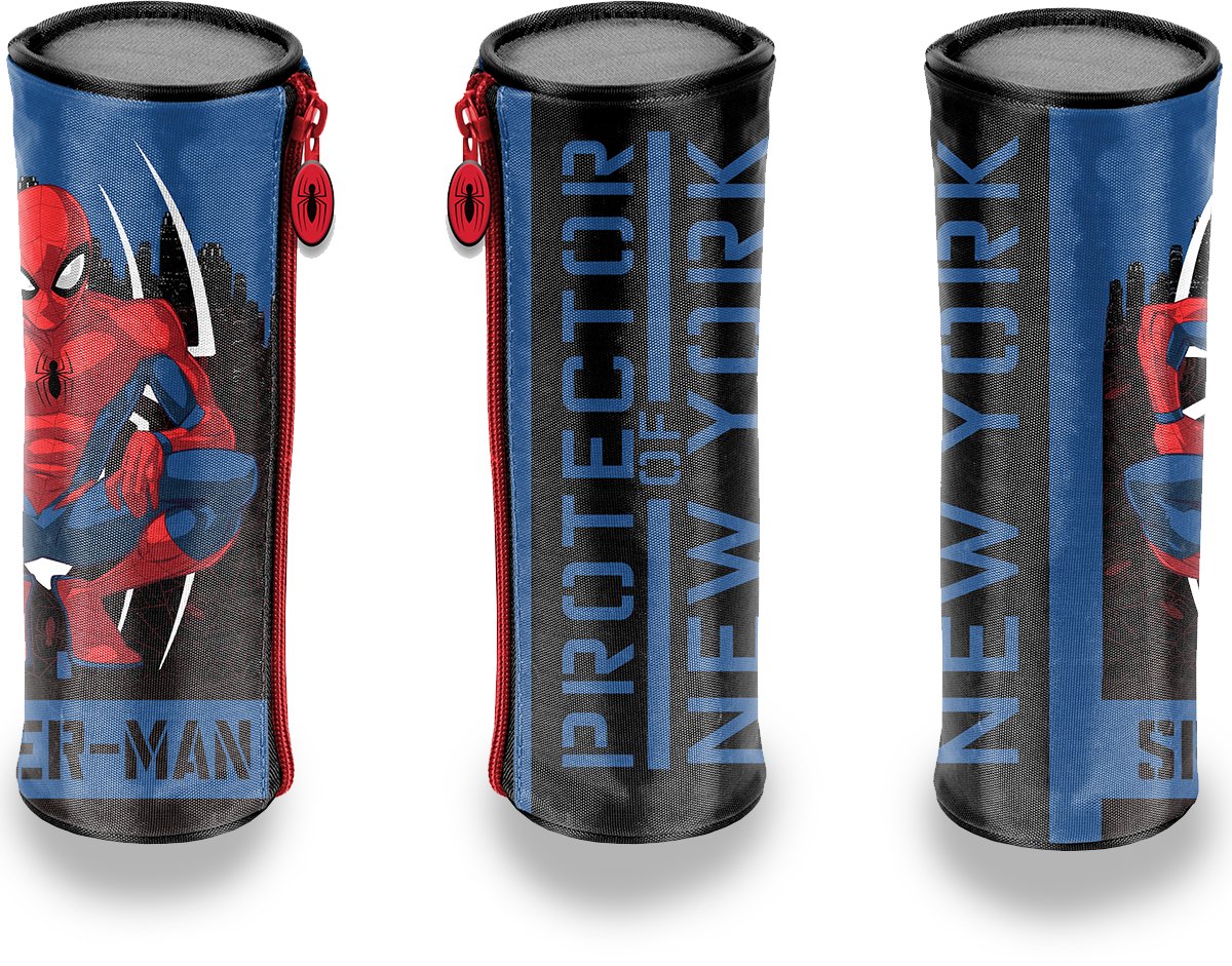 SpiderMan Etui Rond - 21 x 7 cm - Polyester