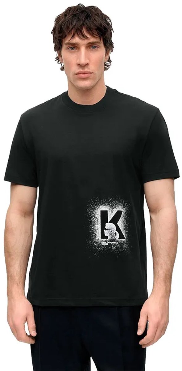 Karl Lagerfeld Jeans B3m17029 T-shirt Met Korte Mouwen Zwart L Man