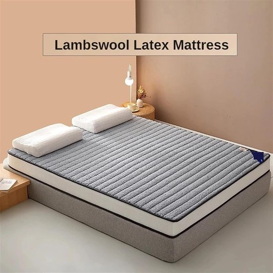 Opvouwbaar Matras - Futon Vloerbed - Extra Slaapplek - Hoog Dichtheid Schuim - 60 x 120 cm - Wit — afbeelding 2