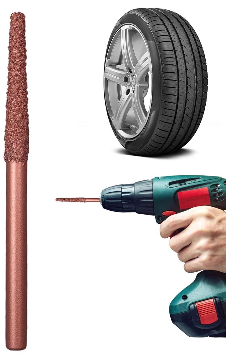 Polijstschijf Boormachine - Gumwiel Banden - Banden Vernieuwen - Wolfraamstaal Ontwerp - 8 cm - Grijs