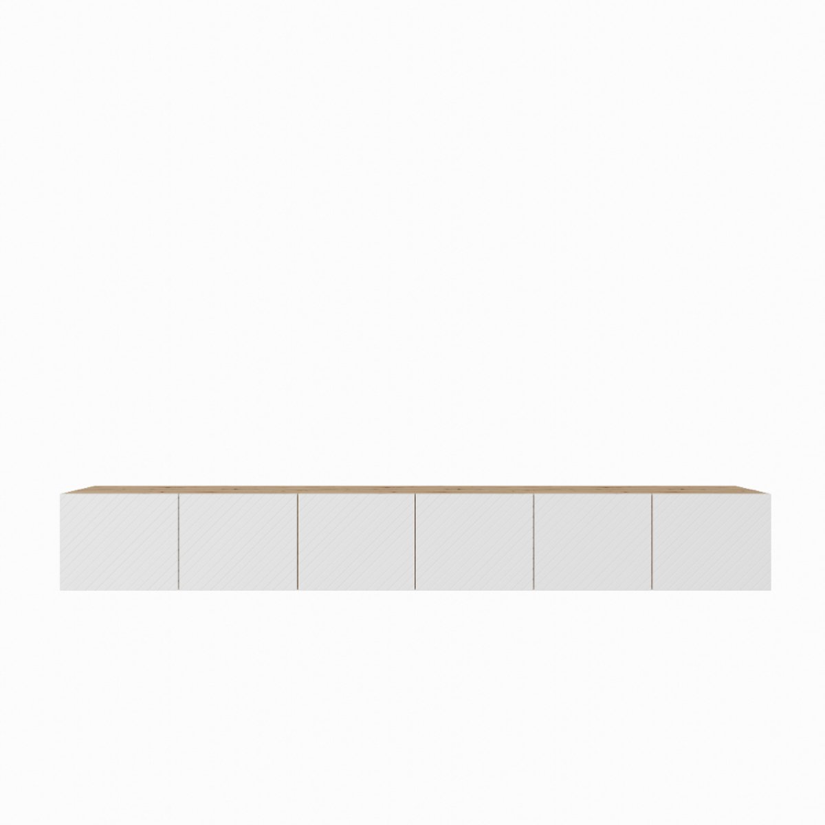 TV-kast Nicole 300 (3x100) cm (artisan + wit)