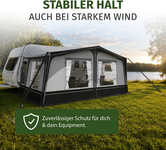 Camping stormband 13 m voor luifel en voortent met haringen en spiraalveer van Camping — afbeelding 3