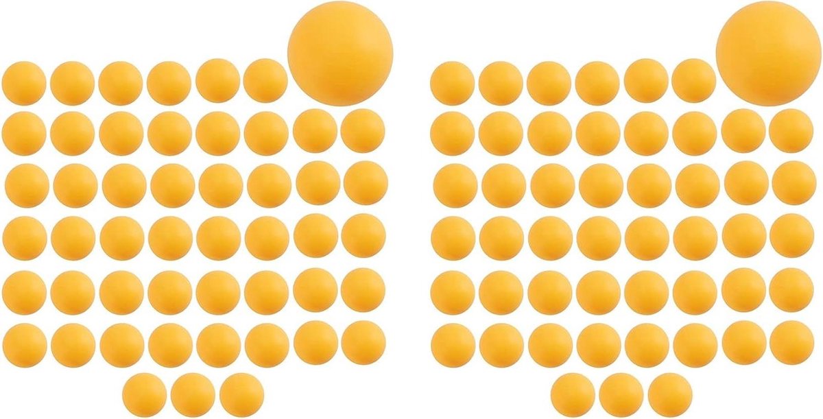 Ping Pong Ballen - Tafeltennis Ballen - Sport Training - Naadloze Constructie - 100 Stuks - Oranje