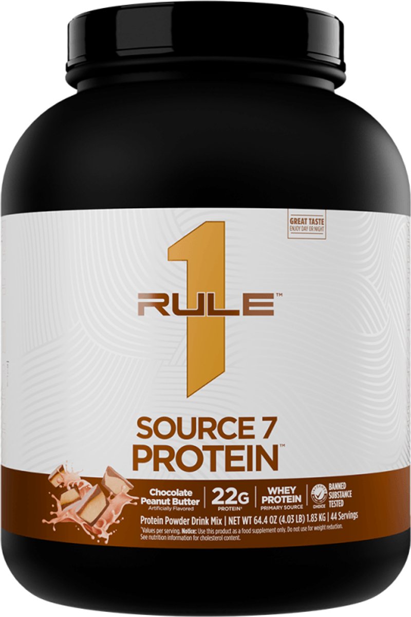 Rule1 R1 Source7 Gelato Protein (4lbs) Chocolate Peanut Butter - Eiwitten - Eiwit Mix