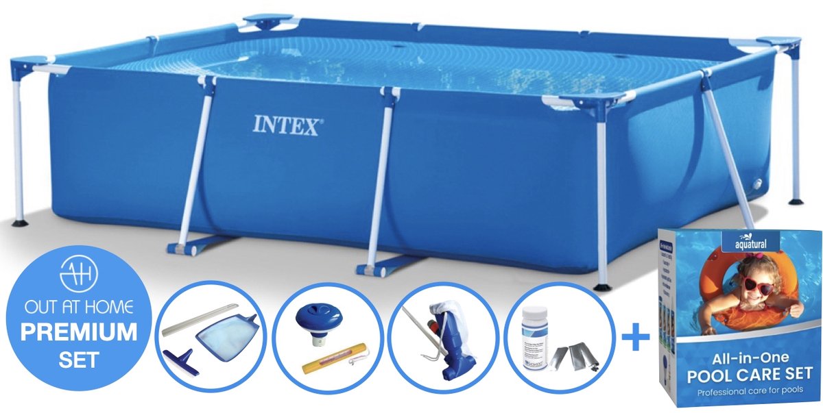 260 x 160 x 65 cm Intex Metal Frame PREMIUM zwembad set - rechthoek