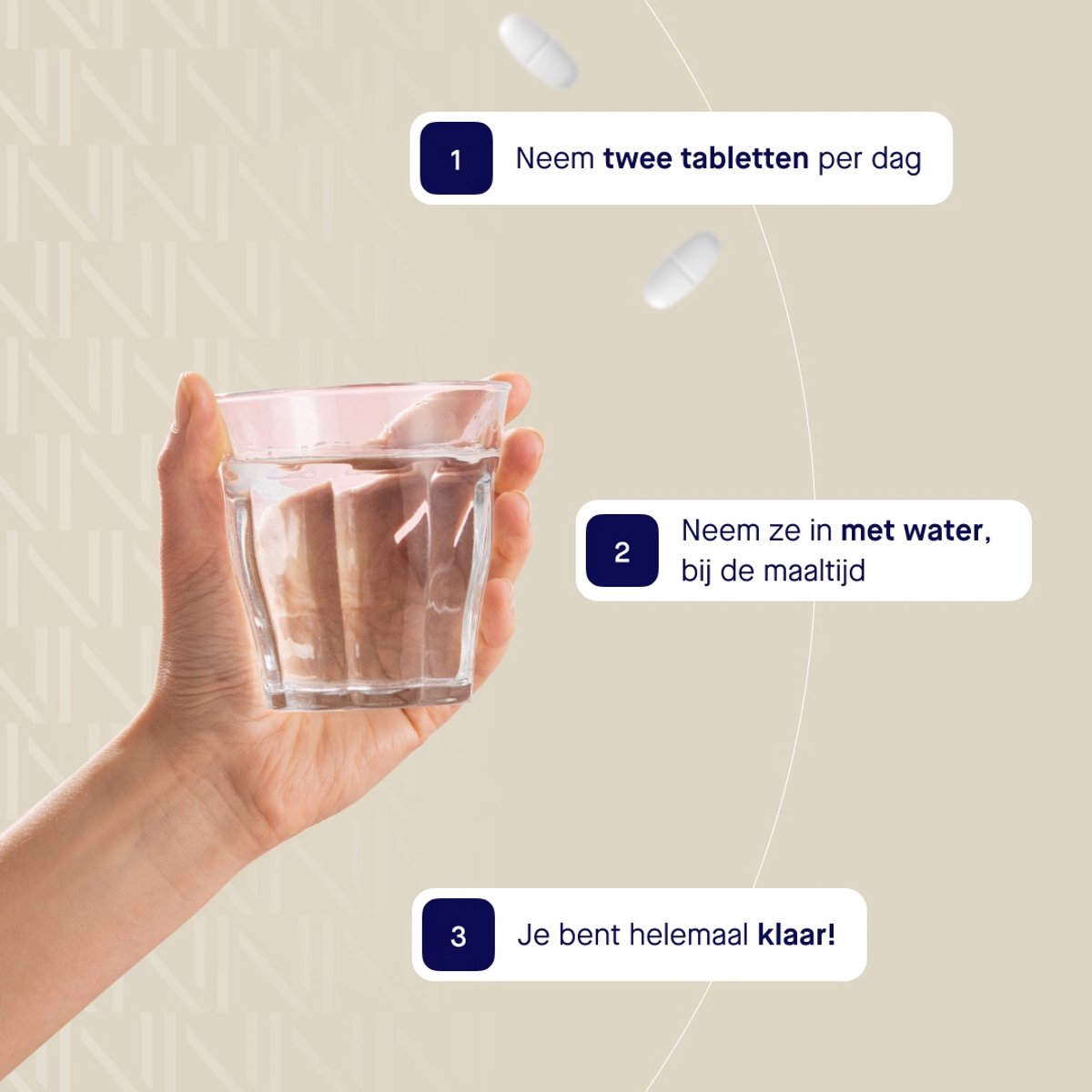 Nutribites Magnesium Bisglycinaat - Ondersteunt de weerstand - Goed voor spieren en botten - Met vitamine D3 - 60 Vegetarische tabletten — afbeelding 4