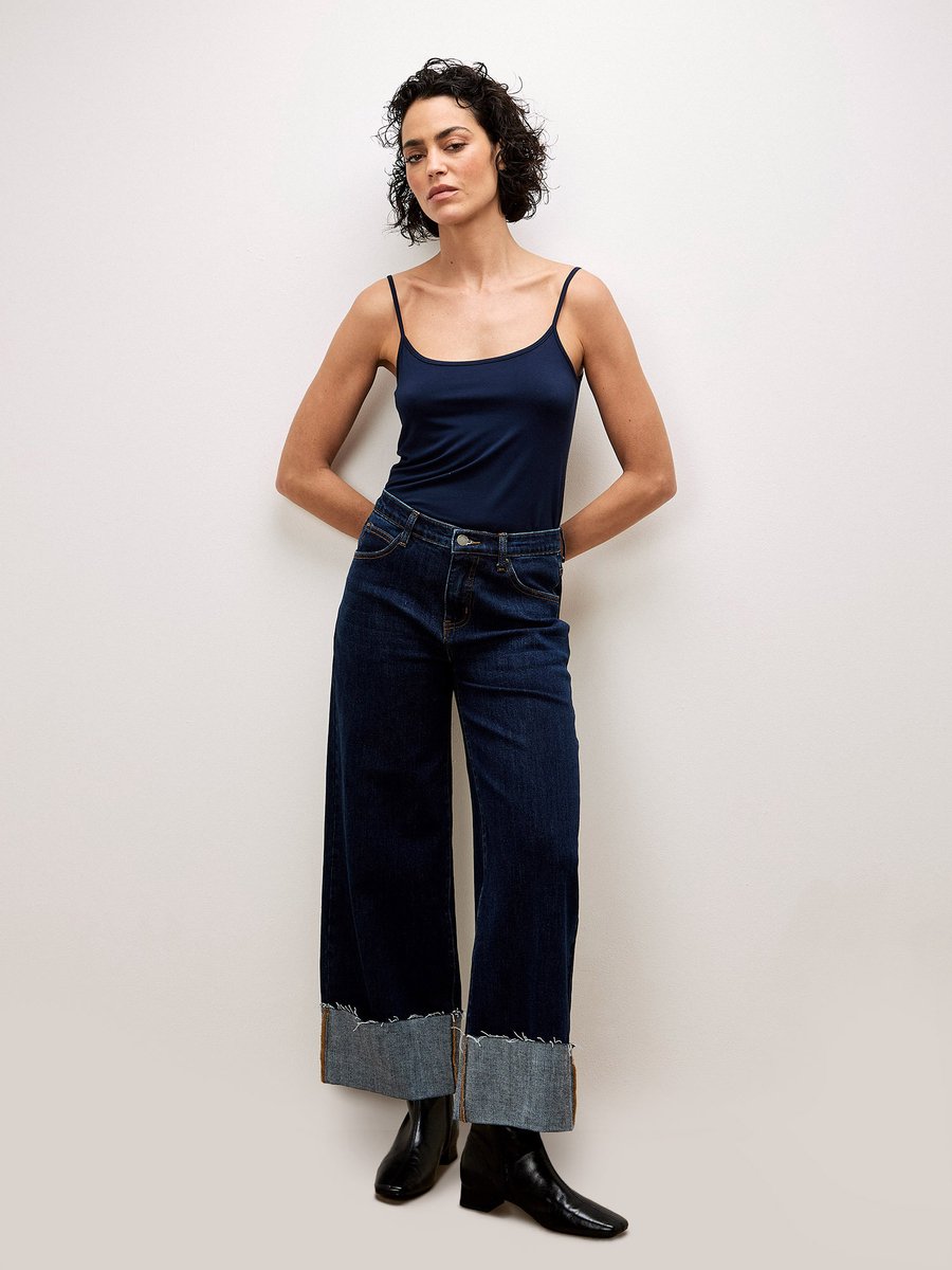 Ikeda Straight Leg Turn Up Jeans
