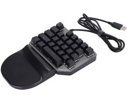 Zeynomax - Ergonomisch Gaming Toetsenbord - RGB Verlichting - Handheld - 27 Toetsen - Voor Gamers - Perfect voor PUBG - Ideaal voor Lange Speelsessies