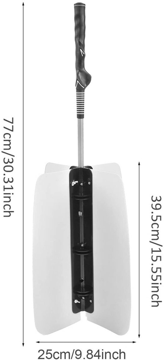 Vt products - Golf Swing Trainer - Golf Swing Fan Trainer - Gehumaniseerde antisliphandgreep - Wit - Windkracht Trainingsgereedschap - Verbeter je gol van Merkloos — afbeelding 2