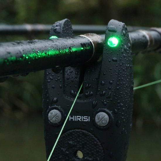 Archi S5 Draadloze beetmelder set - Hengelsport - Beetverklikkers met ontvanger - LED visalarm voor nachtvissen - Visaccessoires zwart — afbeelding 5