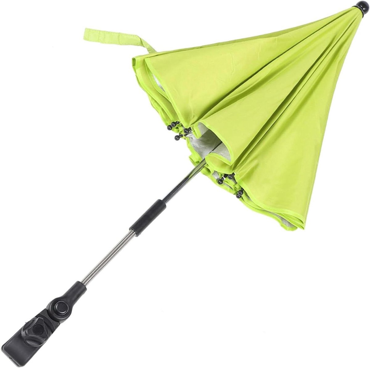 Kinderwagen Parasol - Buggy Zonnedekking - Bescherming Tegen Zon - Universele Bevestiging - 78 x 66 x 66 cm - Groen