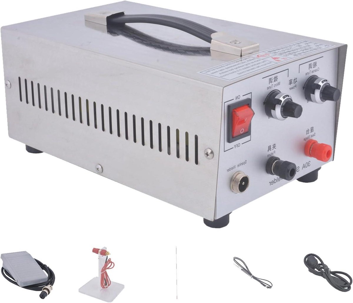 Puntlasser Machine - Lasapparaat Juwelen - Sieraden Maken - Voetpedaal Controle - 0.5-1.5mm - Grijs