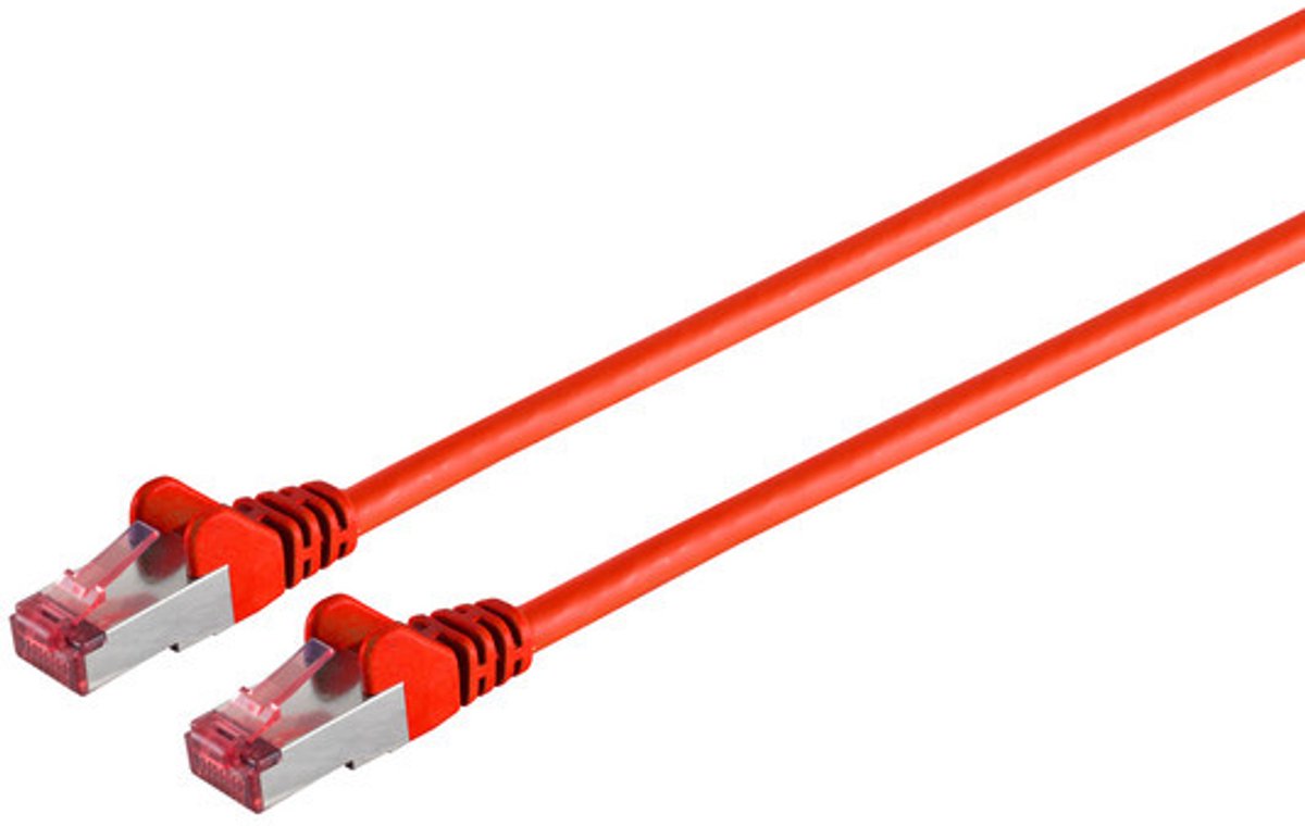 S/FTP CAT6A 10 Gigabit Netwerkkabel - CU - 30 meter - Rood