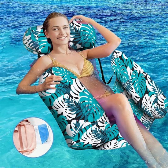Zwembad Speelgoed - Luchtmatras Water - Ontspannen Zomer - Hoge Belastbaarheid - 76 x 40.5 cm - Blauw — afbeelding 4