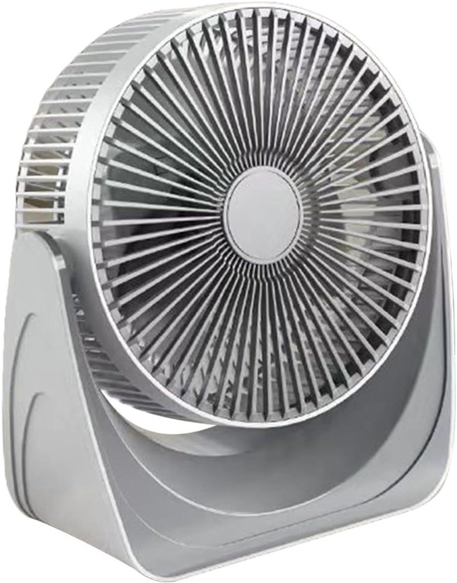 Bureauventilator - Tafelventilator - Luchtcirculatie - Energiezuinig - 20 cm - Wit